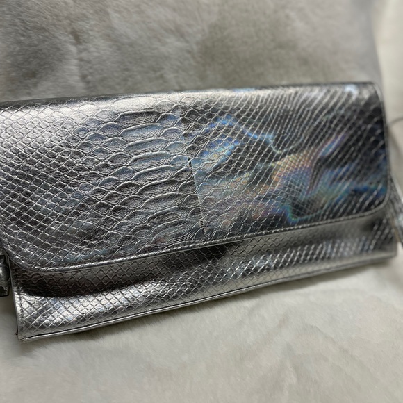 SILVER soft leather - Italian - 100 % real Unique - Picture 3 of 7